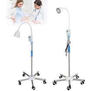 Led-Gynaecologische Onderzoekslamp, In Hoogte Verstelbare Chirurgische Onderzoekslamp Met Mobiele Voet, 360 ° Rotatie Medische Onderzoekslamp Voor Gynaecologie Poliklinische Stomatologie