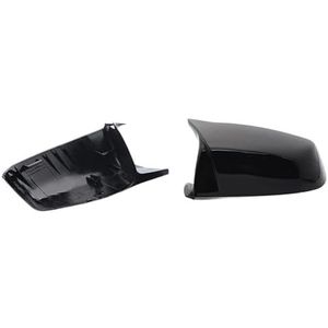 Achteruitkijkspiegelbehuizingen Voor B&MW 5 6 7 Serie F01 F02 F03 F04 F06 F07 F10 F11 F12 F13 2009-2015 1 Paar Hoorn Caps Zwart Zijspiegelkap Cover Achteruitkijkspiegelbehuizing(Bright black)