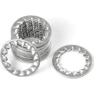 Stervormige tandborgringen, M2-M16 304 roestvrij staal interne getande getande pakking interne tandringen M2.5((50pcs) M3)