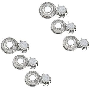 Universele reservemesjes voor elektrisch scheerapparaat | Precisiesnijkop, compatibel met scheerapparaten met draaibaar rooster (6 stuks)