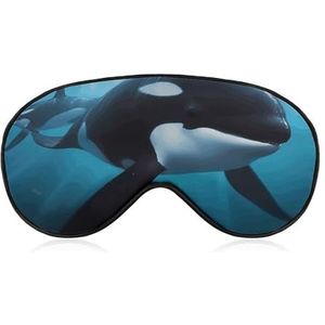 Orka slaapmasker, licht blokkerend oogmasker, comfortabel en zacht, oogbedekking met elastiek, geschikt voor mannen en vrouwen, geschikt voor reizen en slapen