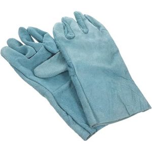 2 Paar Bijtvaste handschoenen werkhandschoenen huisdier Speel beschermende uitrusting katten handschoenen trainingshandschoenen Koeienhuid