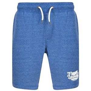 Tokyo Laundry Mens Beaverton Jogger Bottoms Gym Sport Jogging Sweat Shorts, Fayle Blauw, L