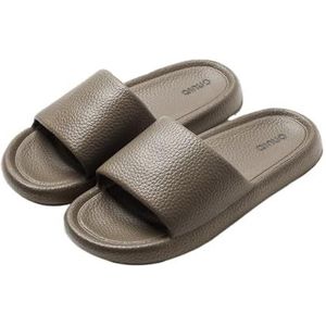 Sandalen, Ademende EVA-badslippers for thuis en badkamer Slippers voor dames(Brown,41 EU)