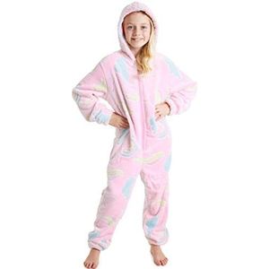CityComfort - Glow in The Dark - Onesie - Roze - Meisjes - 3-14 Jaar