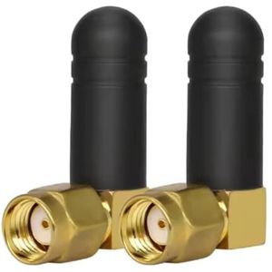 2 Pack | Mini Wifi Antenne met RP-SMA Stekker | Dual-band 5,8GHz / 2,4GHz 3dBi Omnidirectionele Externe Antenne | Signaalversterkerantenne voor Router, Draadloze Camera, Moederbord