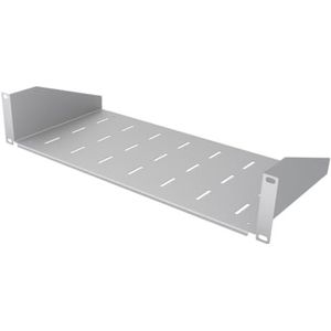 Stalflex 2U Server Rack Plank - 19 Inch Geventileerde Planken voor Uitstekende Airconditioning - Cantilever Wandrek - Universeel voor alle Netwerkkasten, Rekken & Planken - Kastplank