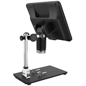Microscoop accessoirekit objectdrager-voorbereidingska AD208 LCD scherm scherm 5 x 1200 x digitale microscoop 1280 x 800 1080p voor mobiele telefoon accessoires voor microscoop (kleur: met batterij)