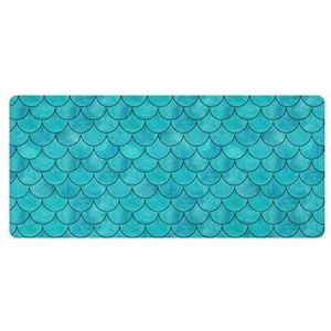 Zeemeermin Squama Mode Bureau Muismat Antislip Gaming Muismat Accessoires Decor 40x90cm