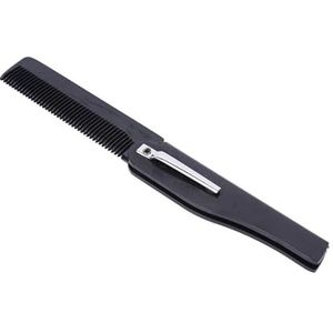 Kam 2 Stuks Opvouwbare Haar Kam Pocket Clip Haar Snor Baard Kam Haar Styling Tool Kappers Kam (Type 1)