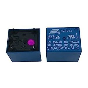 6V-relais SRD-06VDC-SL-C SRD-6VDC-SL-C SRD06VDCSLC 6VDC 6V DC6V 10A 250VAC 5PIN