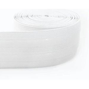2/4 meter 50 mm nylon siliconen elastische band antislip stretch rubberen band kledingstuk broek rok riem naaimateriaal accessoires-wit-50 mm-2 meter