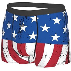 501 Retro Amerikaanse Vlag Heren Sport Onderbroek Comfortabele Ondergoed Trunks Klassieke Boxer Slips Sneldrogende Boxers Shorts, Boxer Slips 1438, L