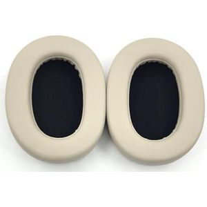 YanLan Elite 85h oorkussens voor Jabra Elite 85h over-oortelefoon, vervanging Elite 85h oorkussens synthetisch leer schuim kussens pads (goud)