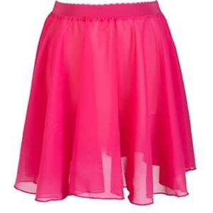 Chiffon Dans Rokken Dans Chiffon Rok Pure Kleur Bloemenprint Praktijk Ballet Dans Kostuum Vrouwen Kinderen Voor Skate Gymnastiek, Xd-m-rood, XL(Height 160-175cm)