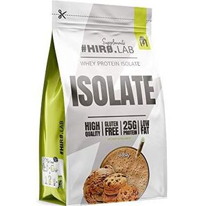 #HIRO.LAB weiproteïne-isolaat - 1 pak x 700 g - Magere spiermassa-toename - Laag vetgehalte - Hoge eiwitbron - Zonder kunstmatige kleurstoffen - Glutenvrij (Cookies)