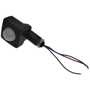 PIR-sensor 110-220V bewegingssensor 110V bewegingsmelder sensor timer 220V automatische infrarood outdoor bewegingssensor lichtschakelaar (kleur: 12 mm zwart)