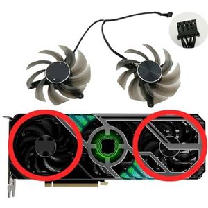 83MM RTX 3070 3080 GPU-ventilator, voor PALIT voor 3090 3080TI 3070TI 3060TI GamingPro grafische kaartkoelventilator(Fan-B)