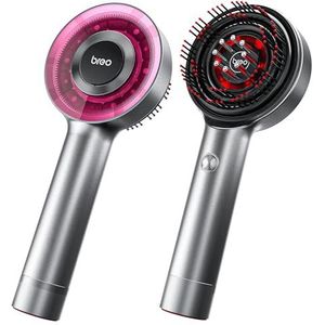 Breo Scalp3 hoofdhuidmassageborstel, Shiatsu haar- en hoofdhuidmassageapparaat met IPX7 waterdicht, draadloos en draagbaar, elektrisch voor hoofd, thuisontspanning