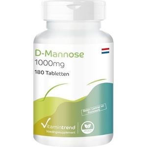D-mannose 1000mg - 180 tabletten - veganistisch - hoge dosering | Vitamintrend®
