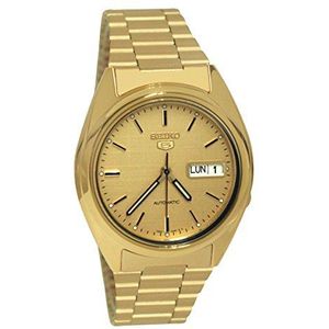 Seiko 5 Snxl72k1 herenhorloge, goudkleurig, armband, armband