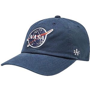 American Needle Ballpark NASA Cap SMU674A-NASA, herenpet met vizier, marineblauw, eenheidsmaat EU, blauw, Eén maat