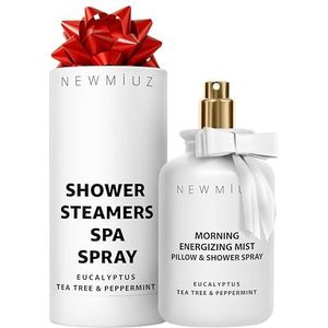 Energizing Shower & Pillow Spray Peppermint Eucalyptus Tea tree Essential Oils Natural Fast Acting Aromatherapy Mist for Relaxation Calming Stress Clear Sinus Cooling Relief Luxury Self care Gift