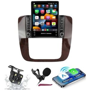 Android 14 Autoradio Navi voor C-hevrolet Tahoe 2012 9.7 ""Verticale schermradio met draadloze carplay Android Car GPS met Bluetooth 5.0 HIFI FM 5G-WiFi SWC MIC-camera,M600s