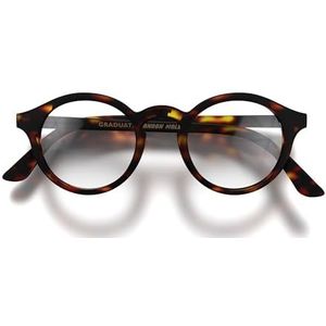 London Mole® Graduate blauw licht blokkerende bril | Koele ronde pantovormige blauwe blockers | Anti vermoeide ogen voor schermen | Heren dames unisex | Veer scharnieren