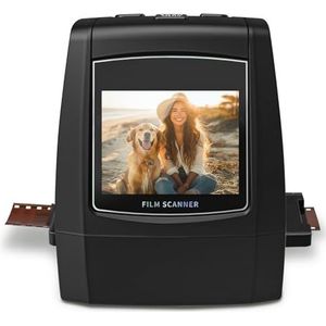 Digitale filmscanner, zelfstandige diascanner en negatieve scanner, converteert negatieve en filmdia's van 35 mm, 126, 110, Super 8 en 8 mm in JPEG-afbeeldingen, 2,4 inch lcd-display
