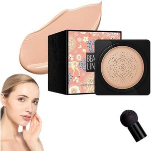 Beauty Cream – Mushroom Head Makeup Brush, Wonderninelife Beauty Cream, Beauty Linasi Clear Cover Beauty Cream, Concealer Lasting Nude Makeup (Color : Natural Color-B)