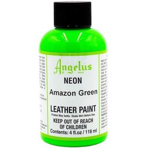 Angelus neon acryl lederverf, 29,5 ml, (118 ml Amazon groen)