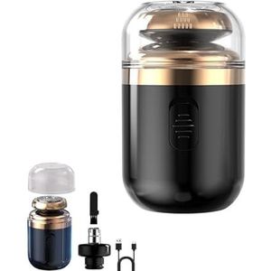 FJZFXKZL Electric Razor for Men, Capsule Razor, Mini Portable Electric Shaver, Ipx7 Waterproof Electric Shaver for Home Travel Razor(Black)