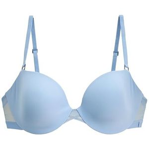 S by Sloggi Symmetry WHP Damesbeha met halve cups, blauw (Corinthian Blue) 3609/8m, 75C