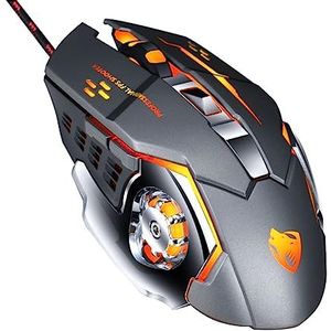 LODDEYEE 1Pc USB Bedrade Labtops Computers Programmeerbare Knoppen Muis voor Laptop Bedrade Gaming USB Corded Muis Desktopcomputers USB Computer Muizen Bedrade Muis Mechanische V6