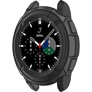 Hoopyeecase Protector Compatibel met Samsung Galaxy Watch 4 Classic 42mm / 46mm Screen Protector Case, zacht TPU siliconen Schokbestendig Beschermer Cover voor Galaxy Watch4 Classic Smartwatch