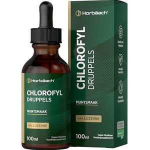 Chlorofyll Liquid Drops 100ml | Chlorophyl Druppels | Vloeibare Chlorofyl uit Alfalfa | 100 Dagen Levering | Vegane | Horbaach