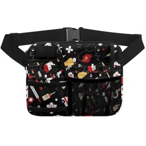 Verpleegster heuptasje verstelbare taille riem heuptasjes voor vrouwen taille zakje stethoscopen duurzame noodbenodigdheden verpleging organisator riemzakken. voor arts, verpleegkundige, Kb2047bz41,