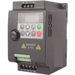 Variabele frequentieaandrijving, 220 380V VFD Frequentieregelaar Converter Inverter 0.75/1.5/2.2/4/5.5KW Motor speed Controller voor toerentalregeling van de spilmotor(5.5KW,3PH-3PH380V)
