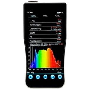 Spectrofotometer, HP350 380-780nm Spectrale Verlichtingsmeter Gezonde Verlichting Kleurtemperatuuranalyse Tester Spectrometer Zichtbaar Licht