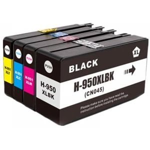 MRHZKE Inktpatronen voor 950XL en 951XL voor Officejet Pro 8600 Serie Printers (1 set)