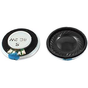 Sourcingmap® 2 W 8 Ohm metalen behuizing ronde interne magneet luidspreker luidspreker 2 Stks