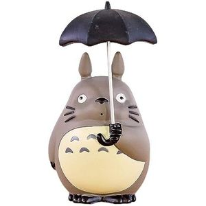 15cm.Cartoon Film Mijn Buurman Totoro met Paraplu Popp PVC Figuur Decoratie Speelgoed