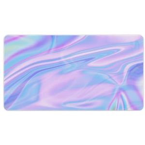 Blauwe Streep Art Marmer Mode Bureau Muismat Antislip Gaming Muismat Accessoires Decor 40X75cm