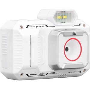 65MP HD Digitale Camera, 18x Zoom, Fotograferen Tijdens Het Opladen, Gezichtsherkenning, Macro, Webcam, 4K-video, 2,88-inch Scherm, 64G-opslag (WHITE)