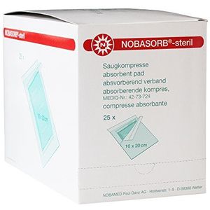 NOBASORB©-steriel zuigcompressor, grootte: 10cmx20cm - 25 stuks