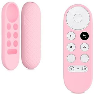 kwmobile Beschermhoes compatibel met Google Chromecast 2020 4K / Chromecast 2022 HD, siliconen tv-afstandsbediening, beschermhoes, schokbestendig, stof, krassen, oudroze