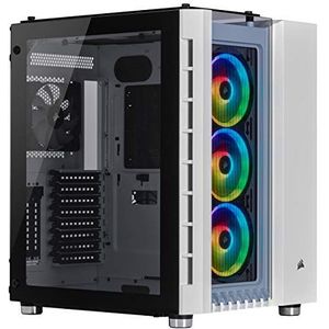 Corsair Crystal 680X Bianco, ATX Smart Gaming Behuizing, RGB Hoge Luchtverplaatsing, Gehard Glas, Rgb LED, 680X RGB, Wit
