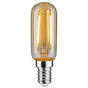 Paulmann 28526 LED lamp vintage buis 2W retro verlichtingsmiddel gloeidraad E14 filament goud 1700 K goudlicht 160 lumen,1 stuk (1 pak)