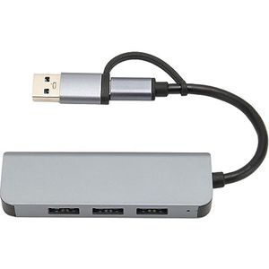 USB C Naar USB Hub, USB C Naar USB 3.0 Hub, 3 Poorten USB Hub Extender, Aluminium USB Splitter, Plug and Play voor, OSX, Laptops, Computers